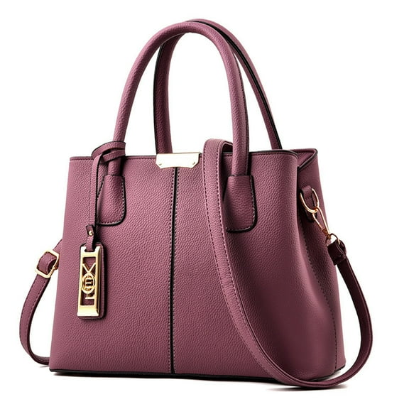 Modstep Purses and Handbags for Woman Top Hand Satchel Shoulder Bag Leather Fashion Large Work Crossbody Tote Bags Purple