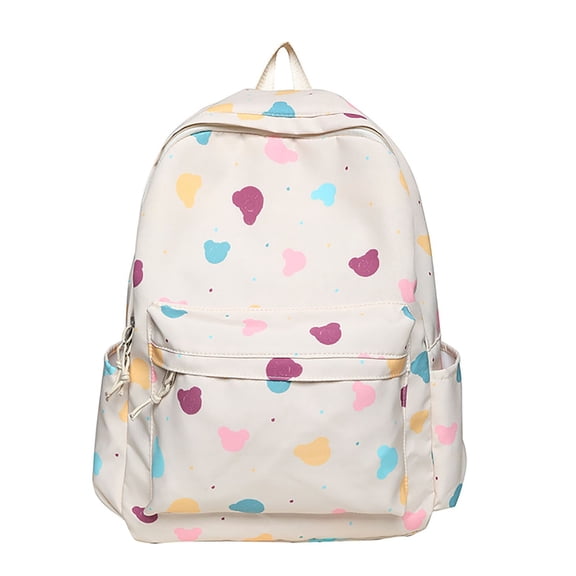 Modstep School Backpack for Young Men Color Printing Casual College Laptop Daypack Medium Size Mulitiple Pockets Bookbag Yellow