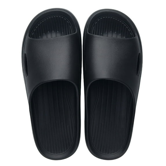 Modstep Shower Shoes for Men and Women Quick Dry Non Slip Indoor Outdoor Slides Summer Bathroom Pool Gym Slippers Shoes Black 13