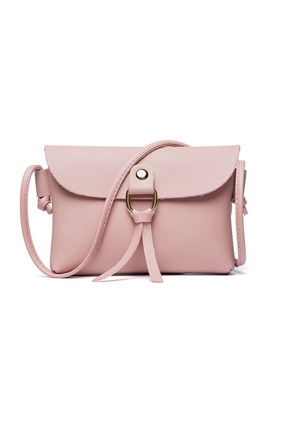 Small Crossbody Purse for Women Leather Mini Shoulder Bags Cell Phone Wallet College Student Travel Shopping Pouch Pink