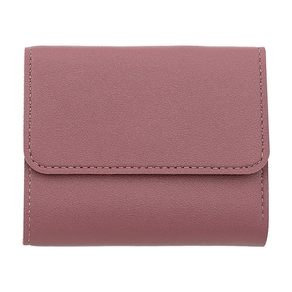 Modstep Small Wallet for Women Leather RFID Blocking Bifold Credit Card Holder Thin Travel Shopping Purses with ID Window Pink