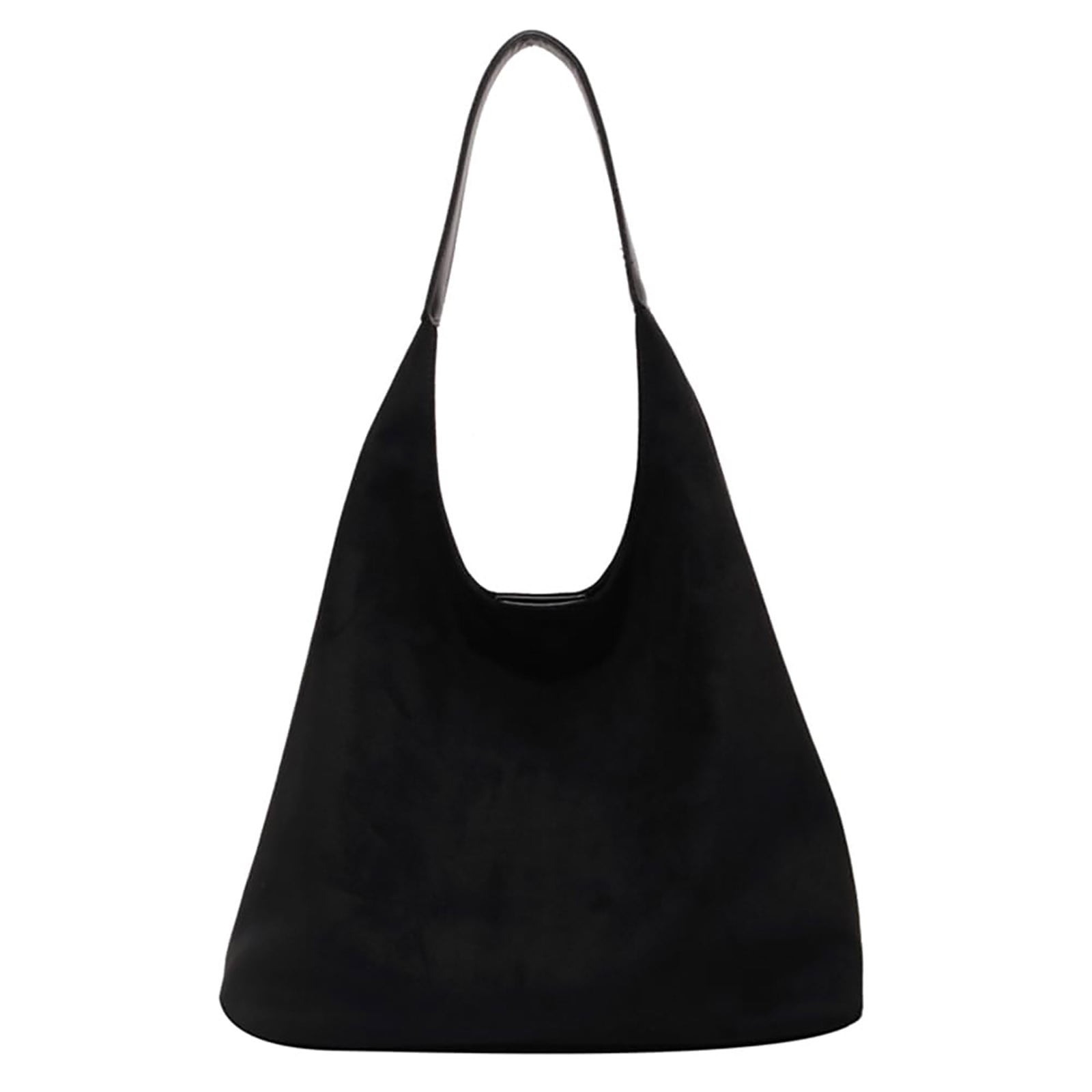 Modstep Suede Bag for Women Slouchy Underarm Shoulder Tote Purses 2025 Winter and Fall Ladies Work College Handbags Black