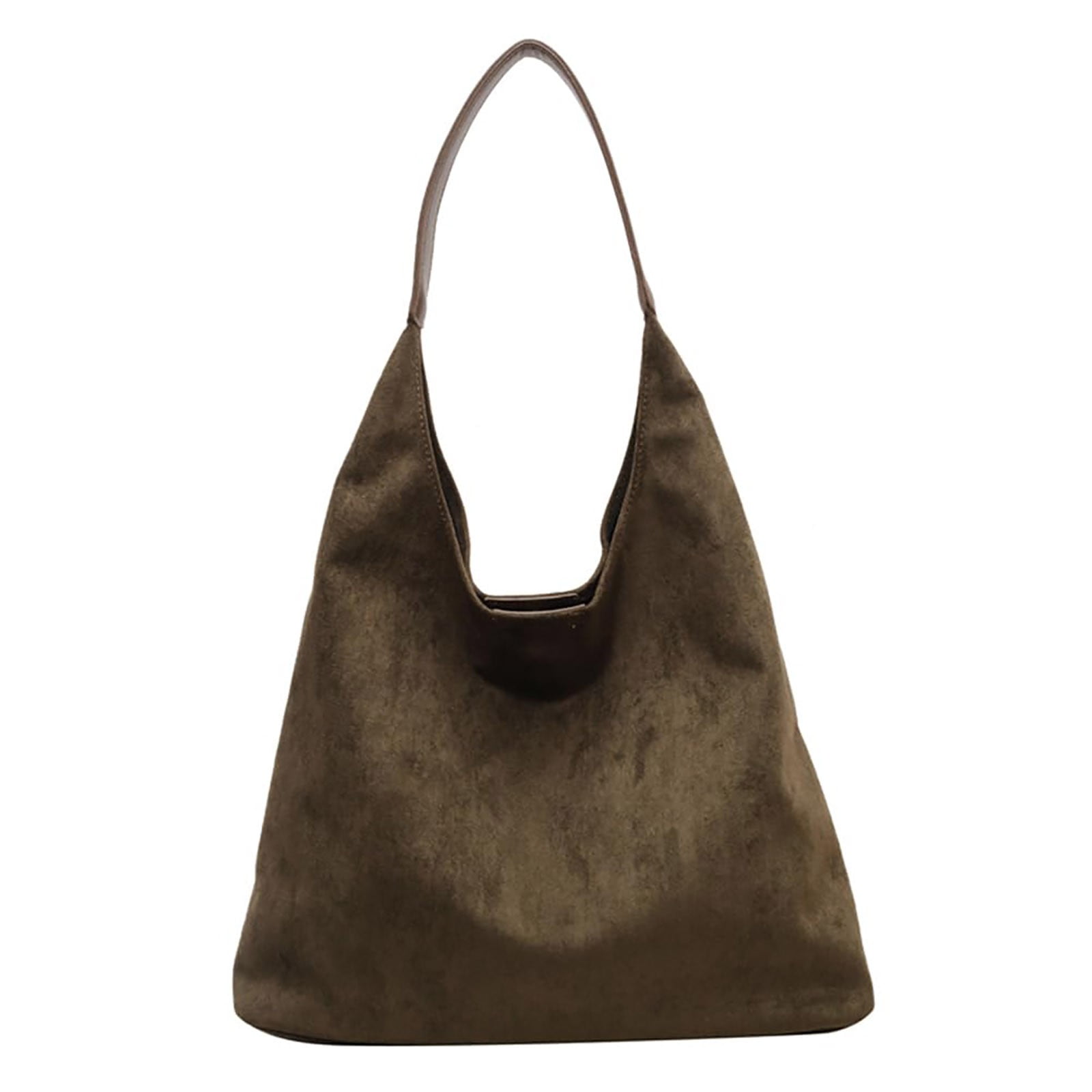 Modstep Suede Bag for Women Slouchy Underarm Shoulder Tote Purses 2025 Winter and Fall Ladies Work College Handbags Green