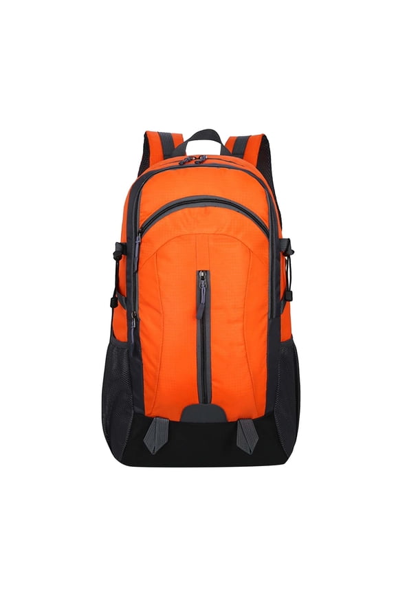 Travel Backpack for Women Men Large Capacity Laptop Waterproof Lightweight Mountaineering Daypacks Foldable Bags with USB Charging Orange