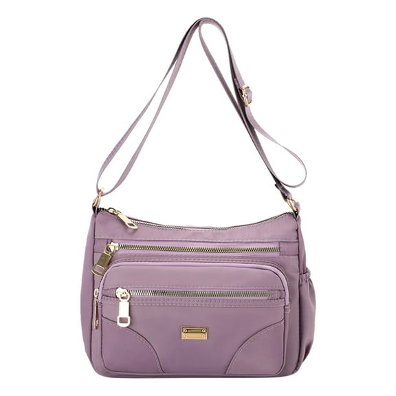 Modstep Women Crossbody Bag Waterproof Zip Multiple Pockets Shoulder Purse Trendy Handbag for Ladies Work and Daily Red