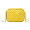 thumbnail image 1 of Modstep Quilted Crossbody Purse for Women Trendy Chain Shoulder Bags Ladies Underarm Phone Bags for Evening Party Yellow, 1 of 4