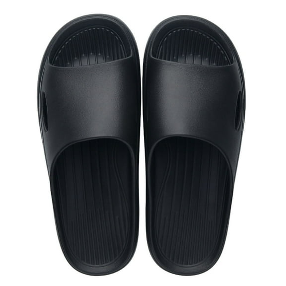 Modstep Slides for Women Summer Beach Fashion Quick Dry Slides with Arch Support Soft Shower Shoes Walking Slip on Sandals Black 10