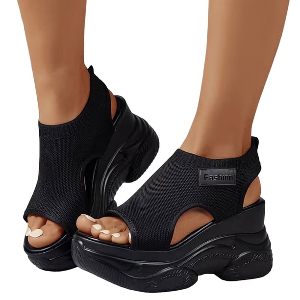 Modstep Women's Comfortable Platform Walking Sandals Memory Foam