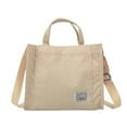 thumbnail image 1 of Modstep Women's Crossbody Bags Casual Canvas Tote Handbags with Adjustable Shoulder Strap College Students Shopping Purses White, 1 of 5