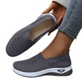 thumbnail image 1 of Modstep Women's Orthopedic Breathable Shoes with Arch Support Memory Foam Flat Walking Slide Shoe Non Slip Sports Sneakers Grey 6, 1 of 6