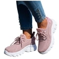 thumbnail image 1 of Modstep Women's Road Running Shoes Non Slip Walking Athletic Chunky Sneakers Breathable Lace up Casual Shoe wth Arch Support Pink size 10.5, 1 of 8