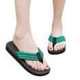thumbnail image 1 of Modstep Women's Arch Support Flip Flops Summer Beach Thong Sandals Comfortable Casual Slip on Indoor Slides Flat Shoes Size 8 Green, 1 of 6