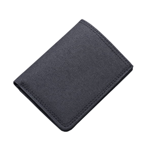Modstep Zipper Wallet for Men RFID Blocking Bifold Multiple Card Slots Purse Students Travel Credit Card Holder Button Pocket Black