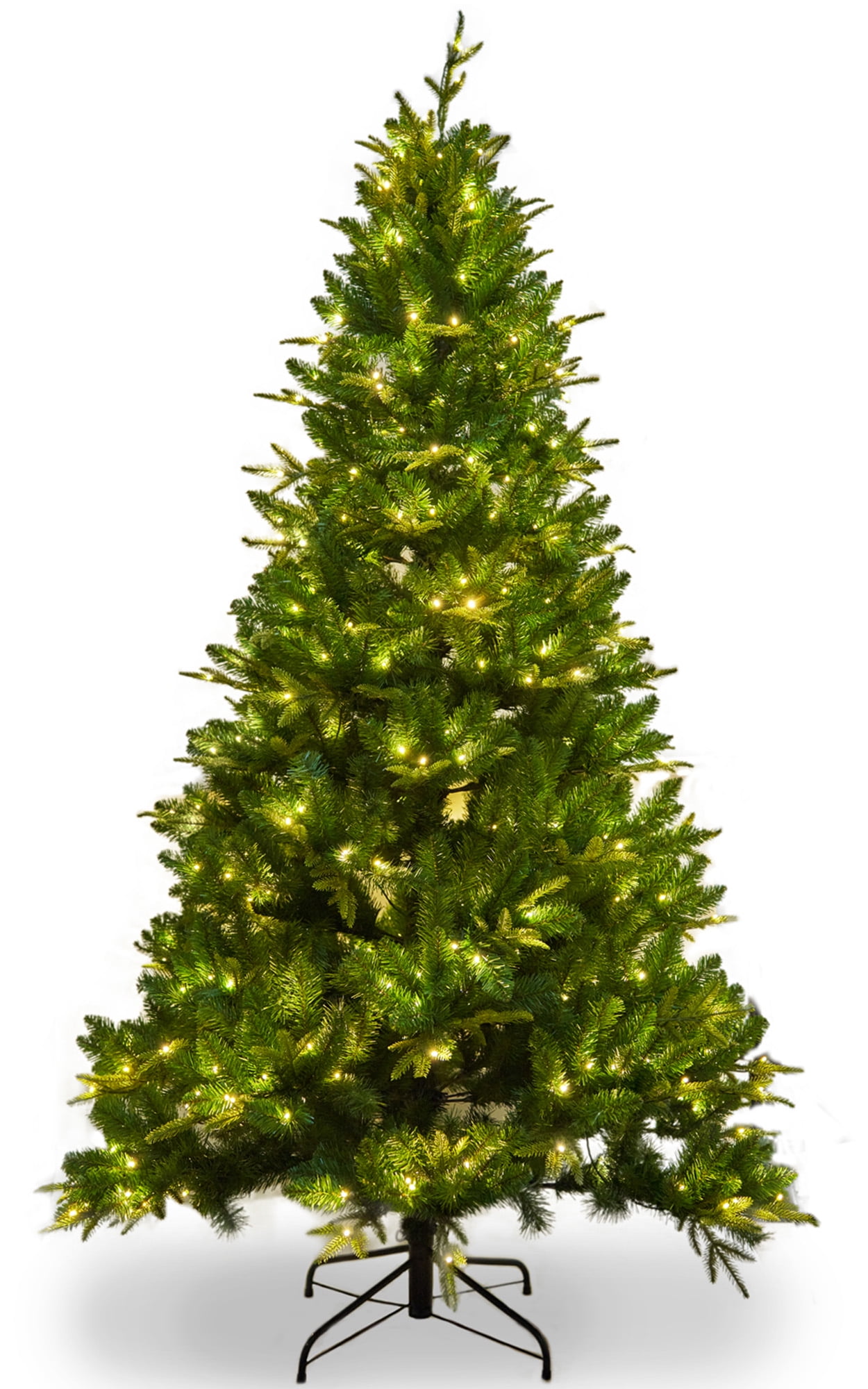 Modstyle 7.5Ft PreLit Artificial Christmas Tree, PE & PVC Xmas Tree w