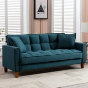 Modstyle 70" Modern Fabric Loveseat Sofa for Living Room, Blue