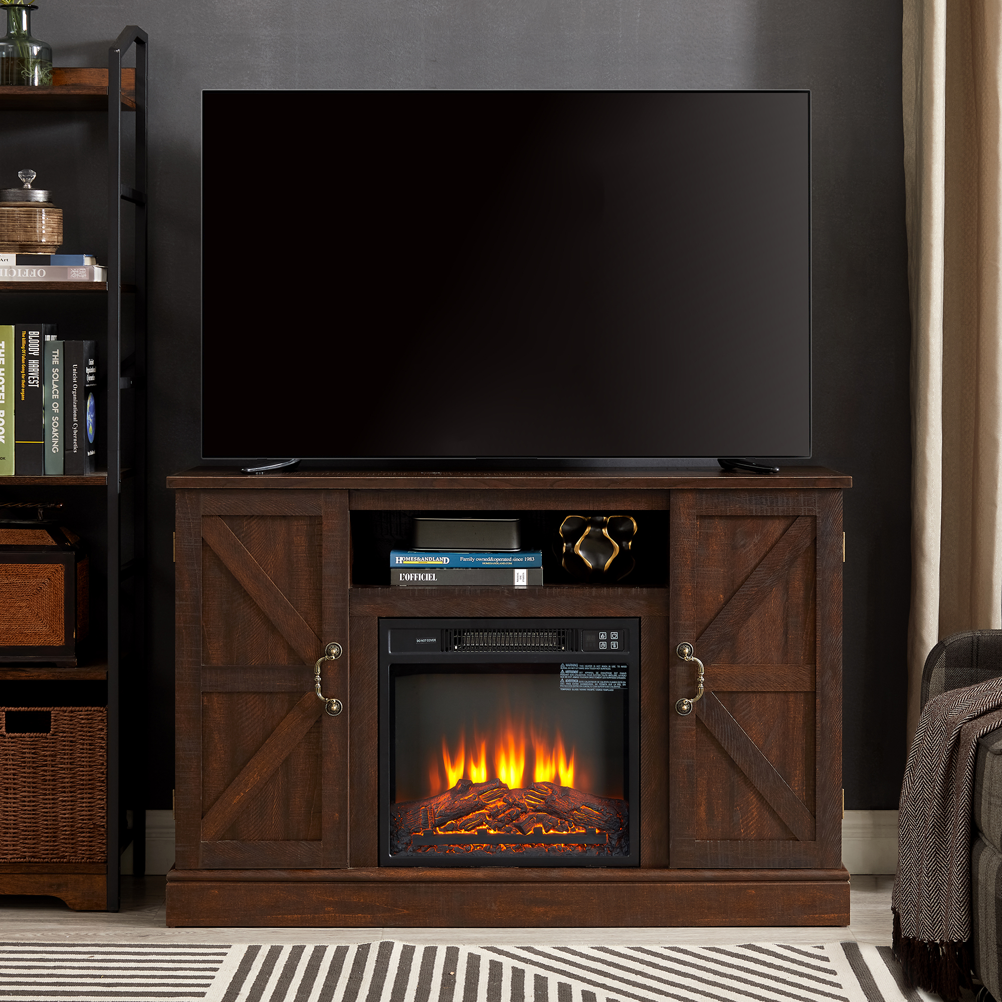 Modstyle TV Stand with Fireplace, Entertainment Center for TVs