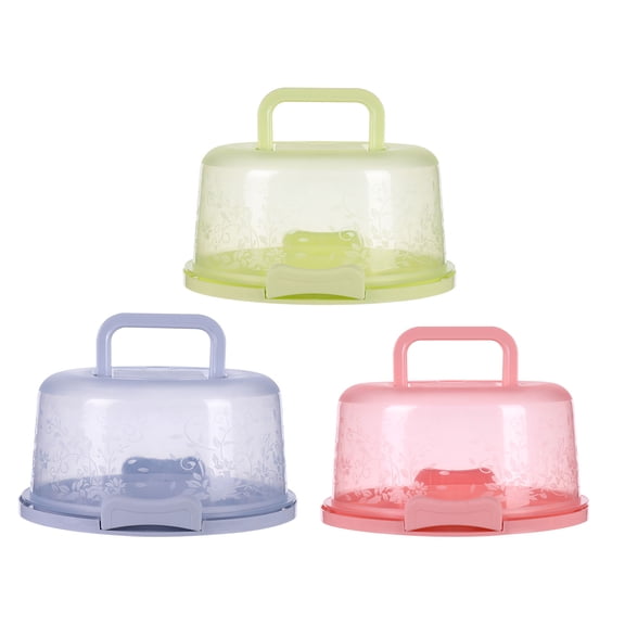 ModuNook Cake Carrier, Cake Container, Cupcake Carrier, Portable Plastic Cake Holder with Secure Lid for Transporting and Storing Desserts
