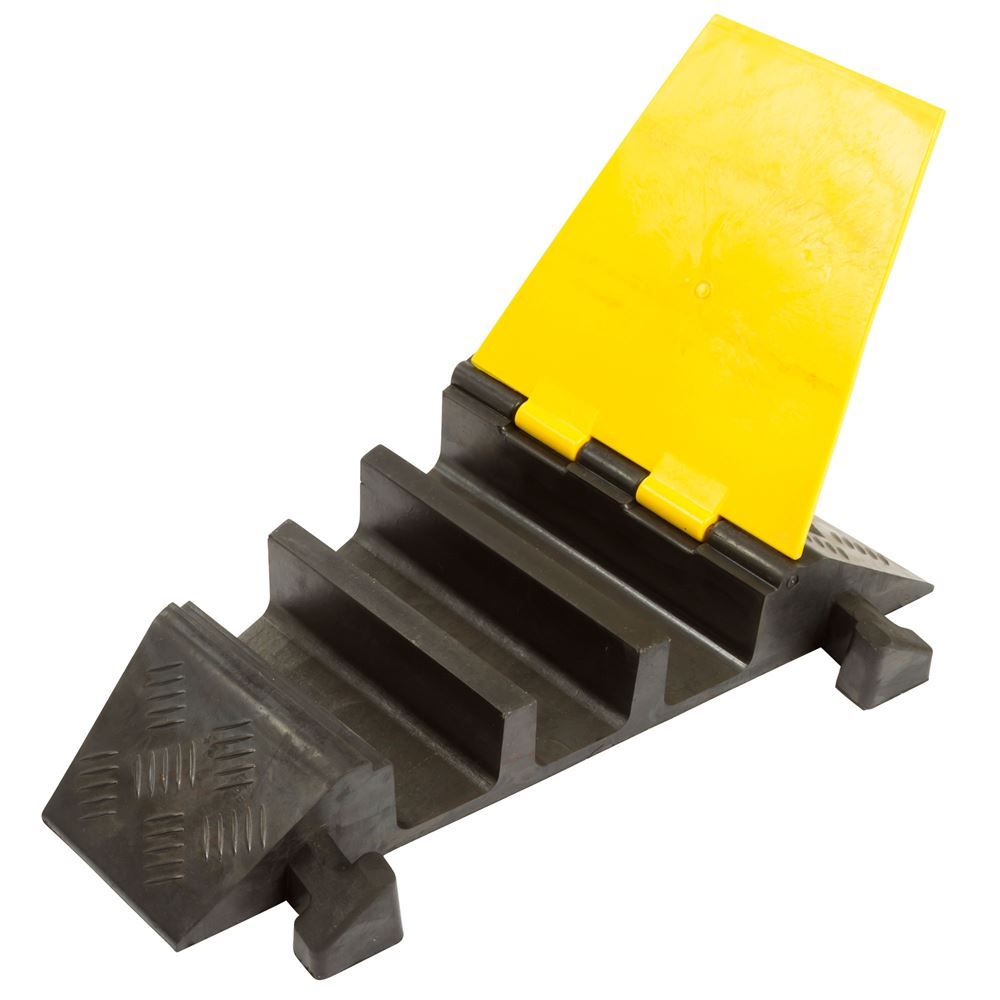 Modular 3-Channel Rubber Cable Ramp Right-Turn Corner Section - Walmart.com