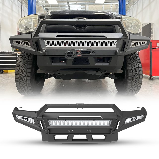 Modular 3 IN 1 Front Bumper+Side Wings+Bull Bar For 20052015 Toyota