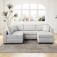 thumbnail image 1 of Modular 5-Seat Sofa | Suitable for Bedroom and Living Room, Multi-Functional with Storage | Made of Microfiber and Metal Frame | Solves Space Storage and Layout Limitation Issues, 1 of 6