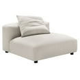 thumbnail image 1 of Modular Armless Chair, Gray, Fabric, Living Room Lounge Cafe Lobby Hospitality Restaurant, Modern Contemporary, HB37161, 1 of 9