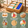 Modular Kitchen Acrylic Color Modular Blocks Plastic Baggie Cabinet Organizer, 13.27 x 12.52 x 3.43 ...