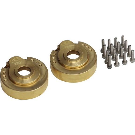Hot Racing TRXF21HE Heavy 72g Modular Brass Outer Portal Drive Housing Tra Trx-4