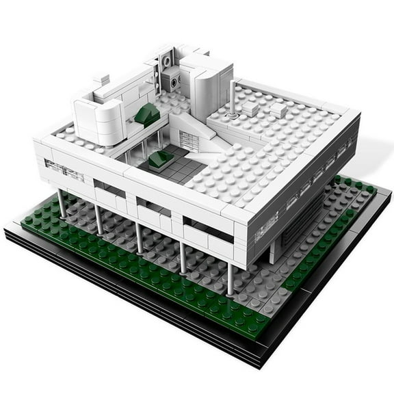 Modular Building Blocks Set for 21014 Villa Savoye Architecture MOC Bricks Gift Toys