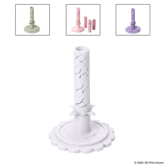 Modular Clay Bloom Maker, DIY Clay Flower Bouquet Making Kit Press Mold,DIY Flower Shaping Tool with 9 Interchangeable Sleeves,Polymer Clay Press for Stacked Blooms, Handmade Craft Decor & Gift Makin