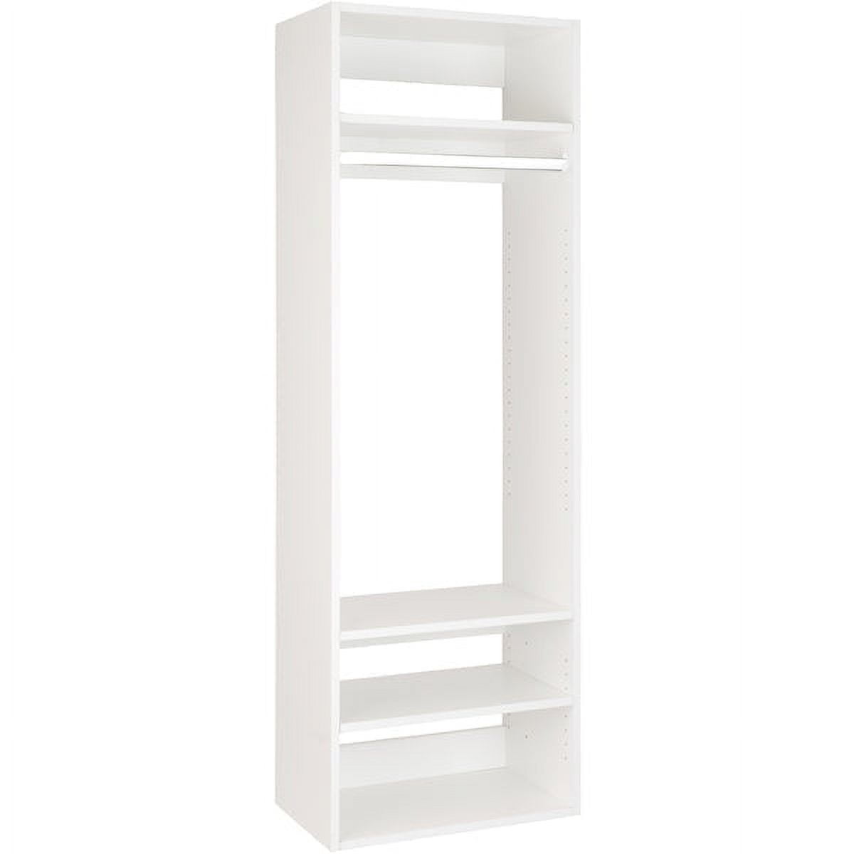Closet Shelves Tower - Modular Closet System With Shoe Shelves (8) - Corner  Closet System - Closet Organizers And Storage Shelves (White, 25.5 inches