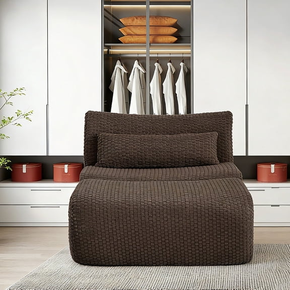 Modular Cloud Boneless Loveseat Sofa | Oversized Sectional Couch with Deep Seating, No Assembly Required for Living Room, Apartment