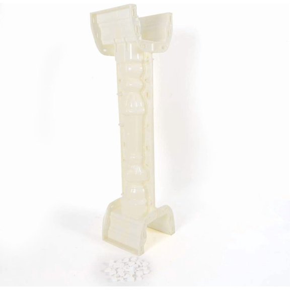 Modular Concrete Balcony Casting Molds, 1 Pcs 35 Inch Balcony Concrete Mold, Reusable ABS Terrace Casting Decorative Handrail Vase Column Concreted Mold
