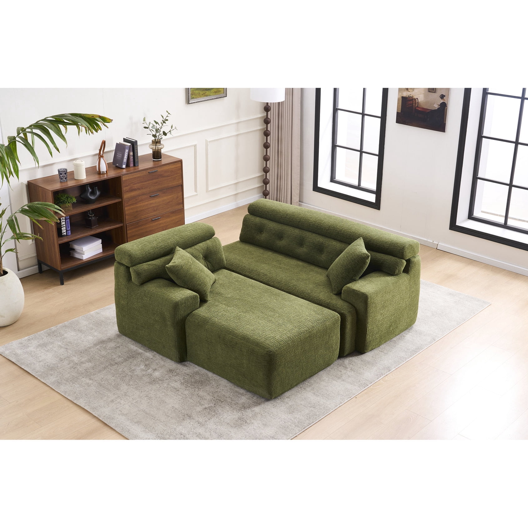 Modular Couch with Generous Seat Depth - Extended Lounging for ...