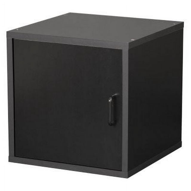 Modular Cube With Door, Black