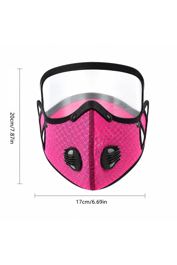 Modular Cycling Mask with Protective Goggles Breathable Dustproof Full Face Guard Windproof Outdoor Sports Eyewear with 3 Replacement Filters for Skiing Riding, Galaxy Grey