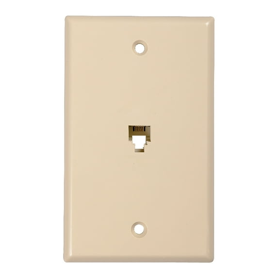 RCA TP247R Phone Jack Wall Plate (Ivory), TP247RV
