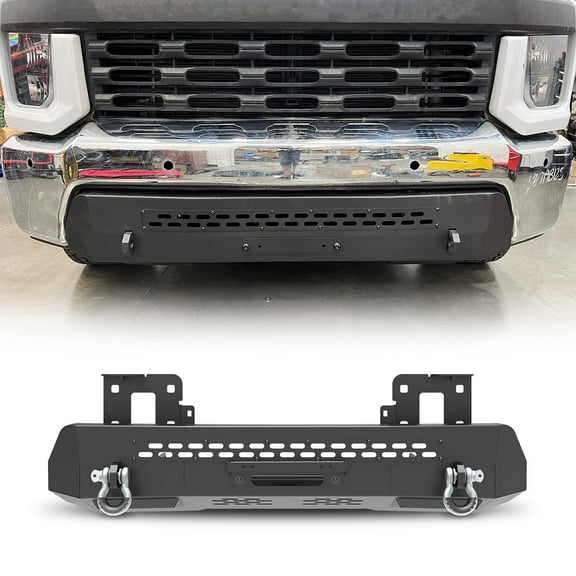 Modular Front Bumper w/Winch Plate For 2020-2024 Chevy Silverado 2500/3500/2500 HD/3500 HD