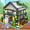 thumbnail image 1 of Modular Greenhouse Botanical Flowers Toy Bricks Set, 1 of 12