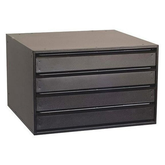Modular Large Capacity 4 Drawer Cabinet Black
