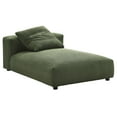 thumbnail image 1 of Modular Lounge Chair Chaise, Green, Fabric, Living Room Lounge Cafe Lobby Hospitality Restaurant, Modern Contemporary, HB37163, 1 of 9