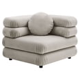 thumbnail image 1 of Modular Lounge Corner Chair, Tufted, Brown, Velvet, Living Room Lounge Cafe Lobby Hospitality Restaurant, Modern Contemporary, HB37187, 1 of 10