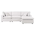 thumbnail image 1 of Modular Lounge Sectional Deep Sofa Set, White, Fabric, Modern Contemporary, Outdoor Patio Balcony Cafe Bistro Garden Furniture Hotel Hospitality, 1 of 10