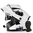 thumbnail image 1 of Modular Motorcycle Helmet Bluetooth Full Face Helmet, DOT Approved Full Face Flip Up Anti-Fog Helmets with Built-in Speakers & Microphone for Adults Men and Women, Lightweight & Comfortable, 1 of 7
