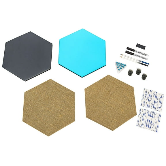 Modular Multi-Surface Hexagon Board Set, Aqua