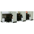 thumbnail image 1 of Modular Office Desk Furniture 67H 3pack Inline Powered Cubicles, 1 of 5