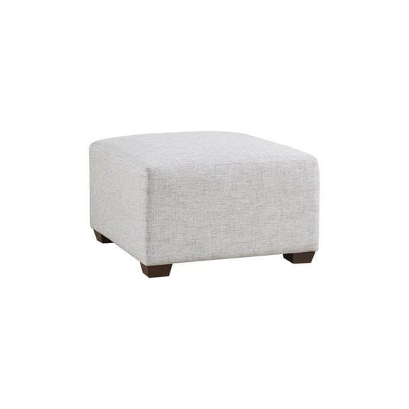 Modular Ottoman, 30x30x18 Inch, Versatile Seating, Performance Fabric, Dark Espresso Wood Legs, Customizable Configurations