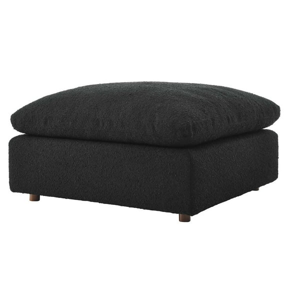 Modular Ottoman Accent Chair, Black, Fabric, Living Kitchen Cafe Bistro Hospitality Restaurant, Modern Contemporary HB34621