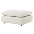 thumbnail image 1 of Modular Ottoman Accent Chair, Ivory White, Fabric, Living Kitchen Cafe Bistro Hospitality Restaurant, Modern Contemporary HB34622, 1 of 8
