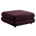 thumbnail image 1 of Modular Ottoman Chair, Tufted, Red, Velvet, Living Room Lounge Cafe Lobby Hospitality Restaurant, Modern Contemporary, HB37191, 1 of 9