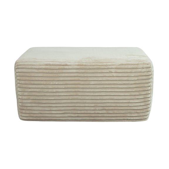 Modular Ottoman Sofa Stool Modern Sectional Couch Modular Sectional Couch Plush Ottoman Upholstered Ottoman Comfortable Supportive Modular Sectional Couch For Living Room Beige